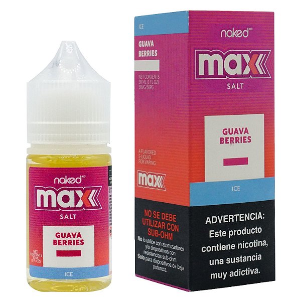 NicSalt - Naked Max - Guava Berries (30ml)