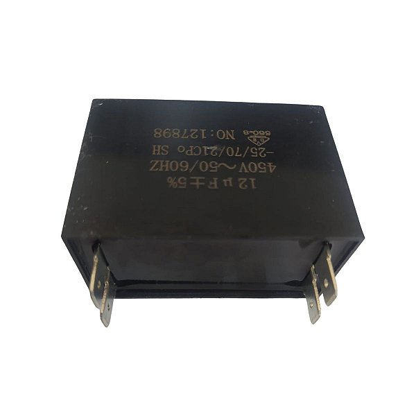 Capacitor 12 mF Motor 900W 60Hz Zapp Cortag