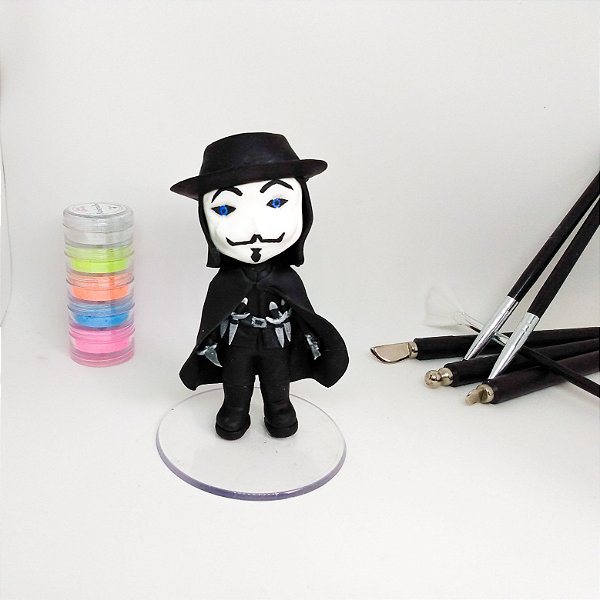 V de vingança no estilo chibi