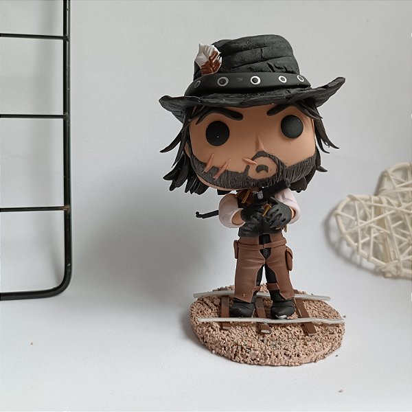 John Marston - Red Dead Redemption - RDR - Funko Pop em porcelana fria - action figure - custom