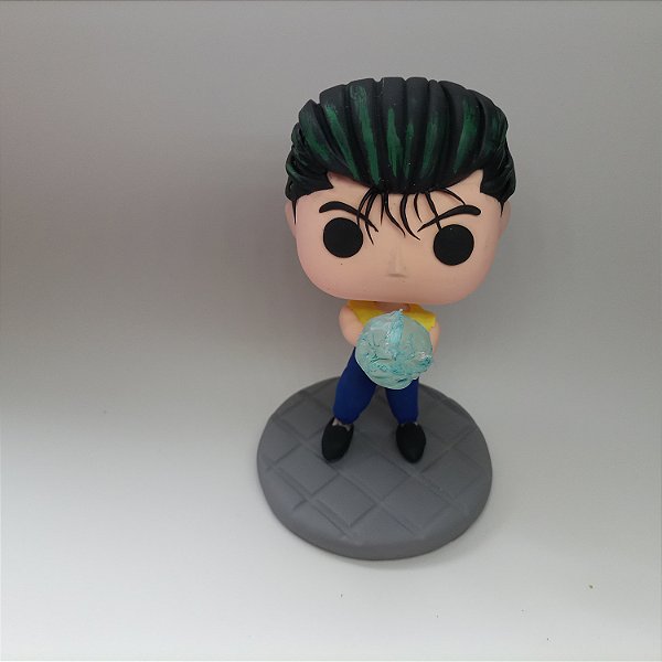 Yusuke Urameshi - Leigan - Yu Yu Hakusho - Funko Pop em porcelana fria - action figure - custom