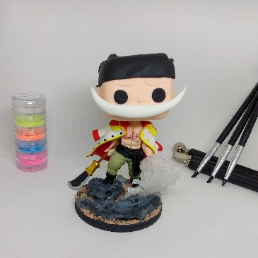 Barba Branca - One Piece - Edward Newgate - Funko Pop em porcelana fria - action figure - custom