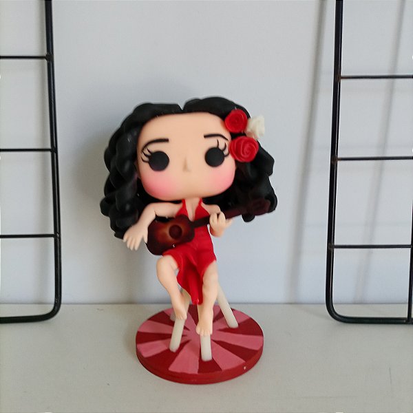Gal Costa no banquinho - Funko Pop em porcelana fria - action figure - custom