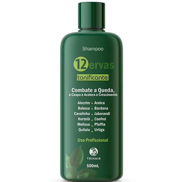 Shampoo 12 Ervas Tonificante - 500ml Trihair