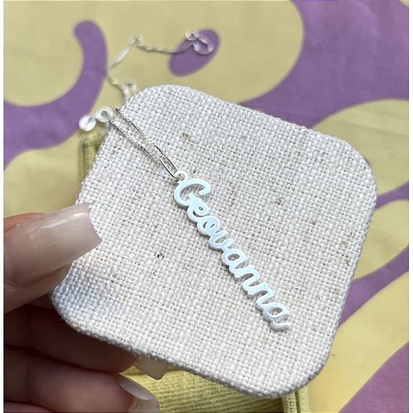 Pingente Letra Caramelo - Joia Personalizada