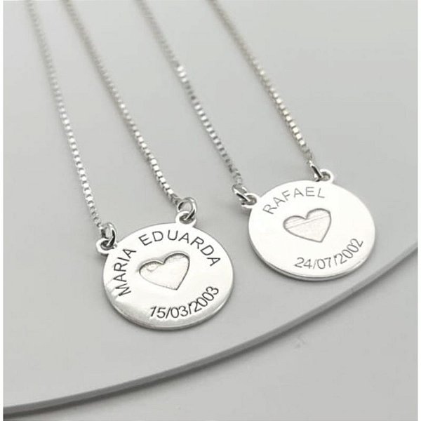 Escapulário Corações - Personalizado