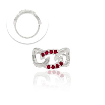 Piercing Elos Zircônia Rosa