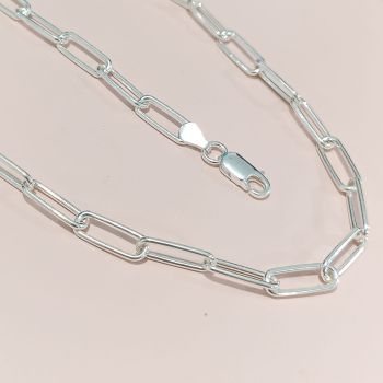 Corrente Prata  Elos 4mm