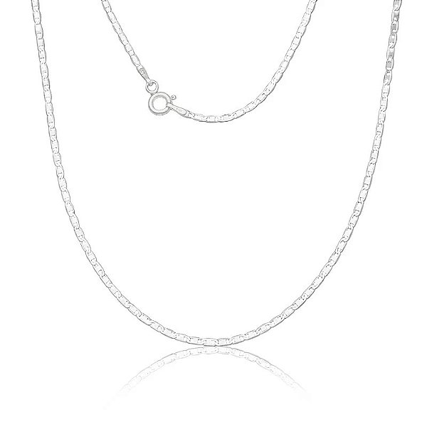 Corrente Prata Piastrine 1,8mm 45cm
