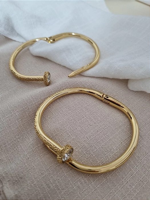 Bracelete Prego Cravejado