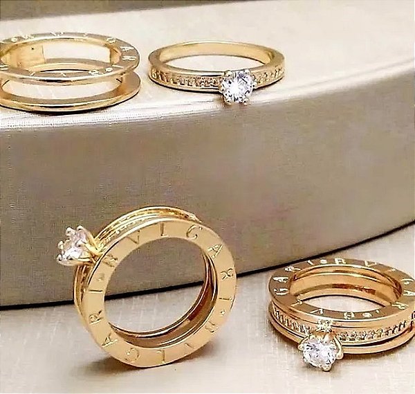 Anel Solitário Com Aparador Removível