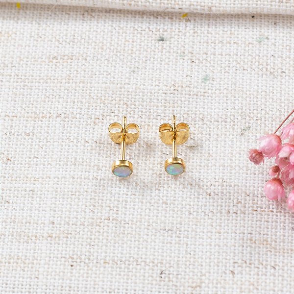 Brinco Aço Cirúrgico PVD Opala