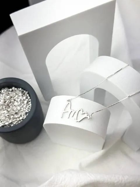 Colar Manuscrito Amor Coração