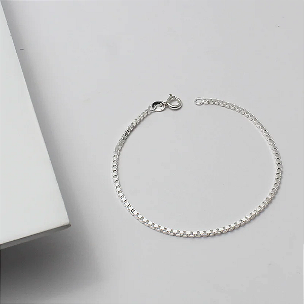 Pulseira Masculina Prata 925 Veneziana Grossa