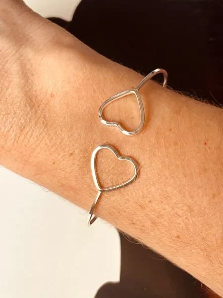 Bracelete 2 Corações