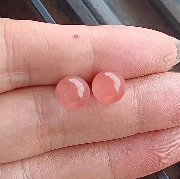 Brinco Quartzo Cereja ou Cherry