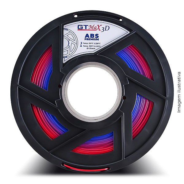 Filamento ABS Premium 1.75mm GTMax3D - ECO Plast