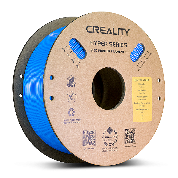 Filamento PLA Hyper Azul 1,75mm Creality - 1 kg
