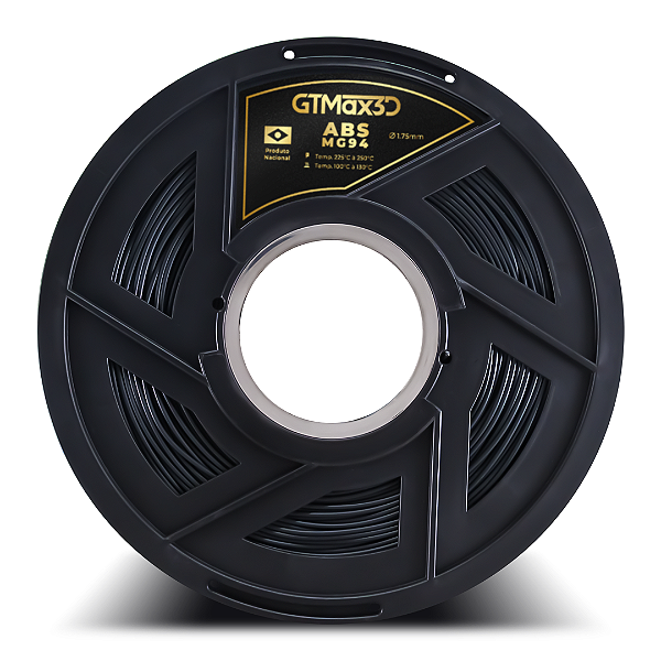 Filamento ABS Premium MG94 1.75mm GTMax3D - Preto