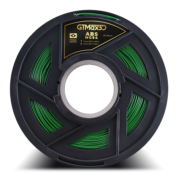 Filamento ABS Premium MG94 1.75mm GTMax3D - Verde