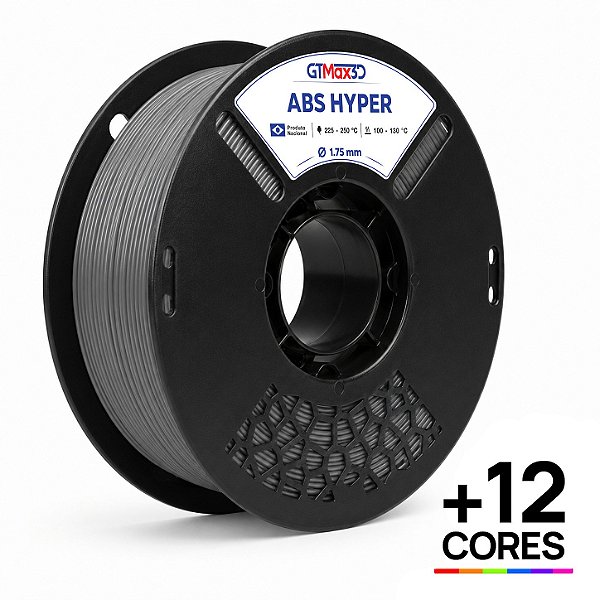 Filamento ABS Hyper GTMax3D 1.75mm - 1kg - Várias Cores