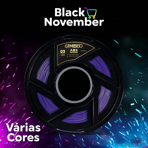 Filamento ABS Premium MG94 GTMax3D 1.75mm - 1kg - Várias Cores