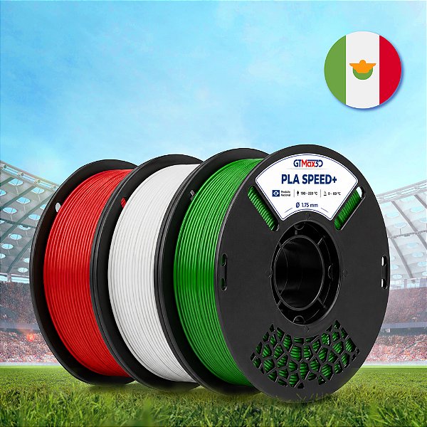 Kit Filamento PLA Speed+ GTMax3D 1.75mm - 3kg - México