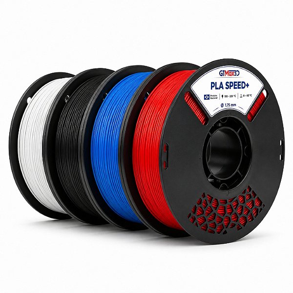 Kit Filamento PLA Speed+ GTMax3D 1.75mm - 4kg