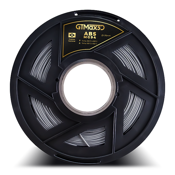 Filamento ABS Premium MG94 1.75mm GTMax3D - Prata