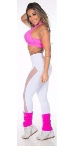 Calça Legging Speed Tela Branca (COM AVARIA)