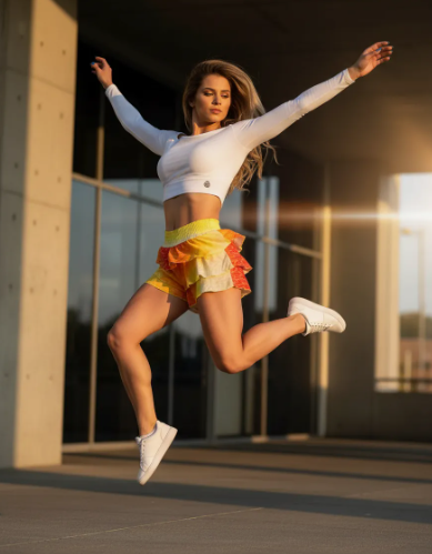 Short Babadinho Devorè Amarelo