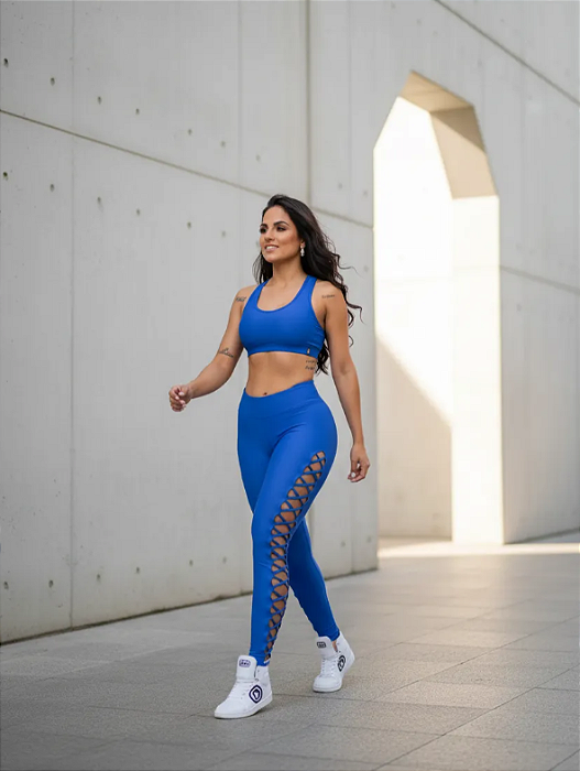 Legging Cruzada Azul Jeans