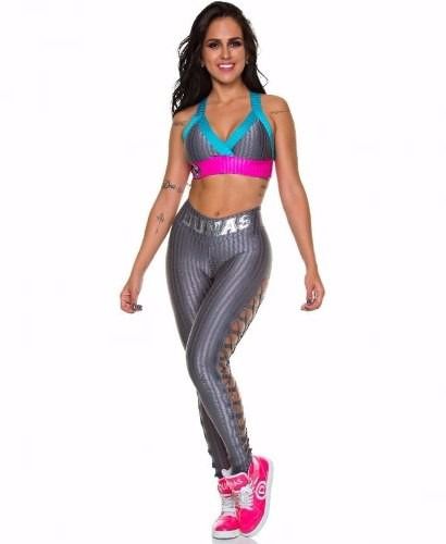 Legging Cruzada Icati Cinza