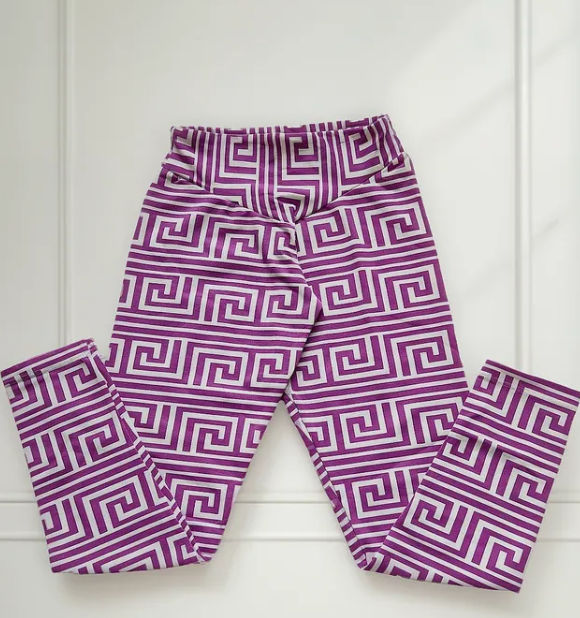 Legging Cós V Labirinto Lilás