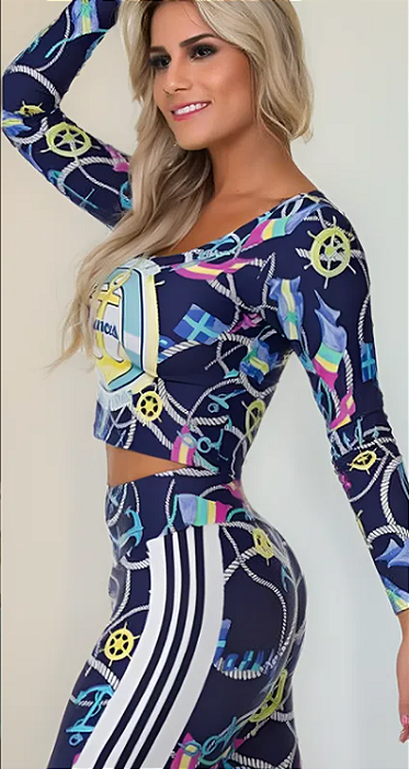 Blusa Manga Longa Âncora