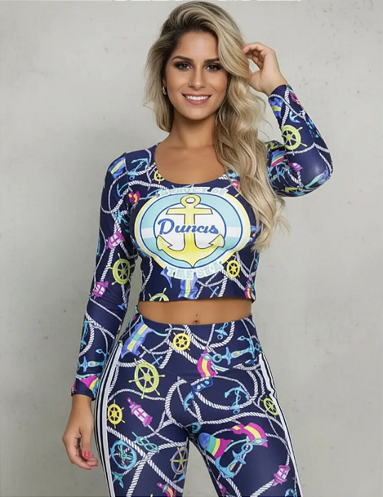 Blusa Manga Longa Âncora
