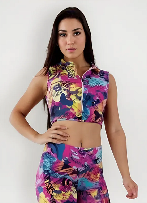 Blusa Zíper U.S.A. Colors