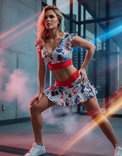 Blusa Tiras Babado Pin Up