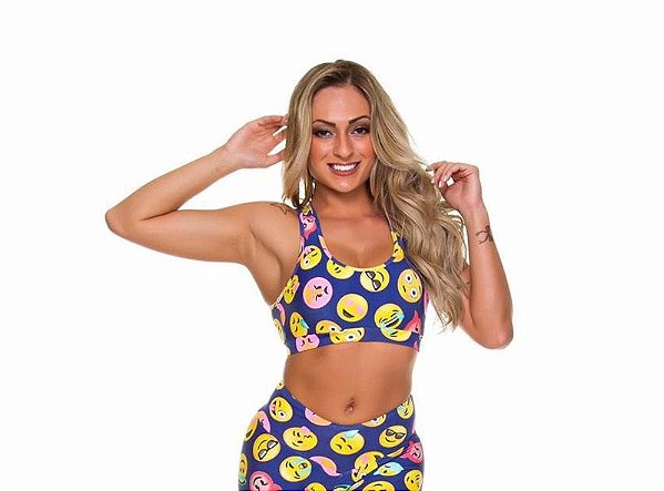 Top Básico Smile Azul
