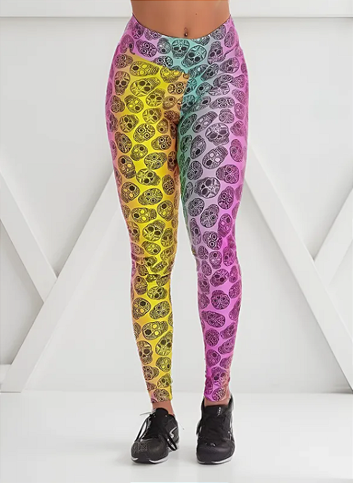 Legging  Caveira Rosa