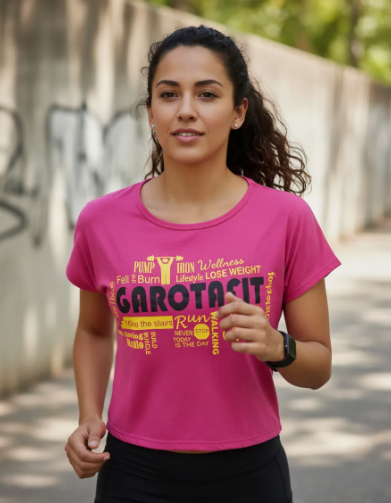 Blusa Cropped Pump Pink