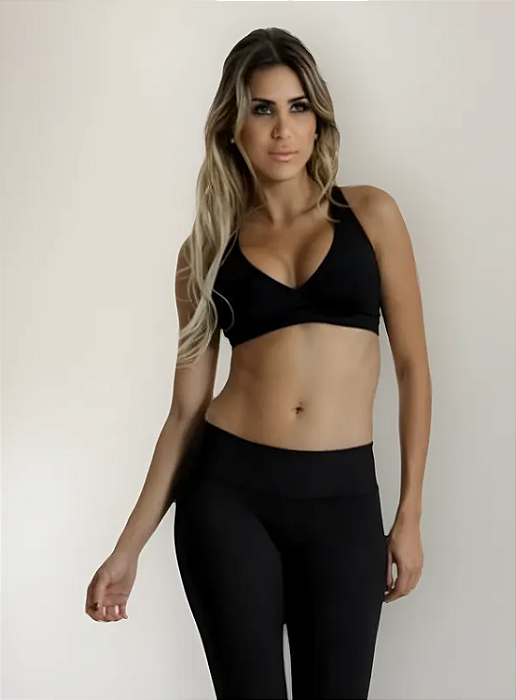 Top Básico Nadador Preto