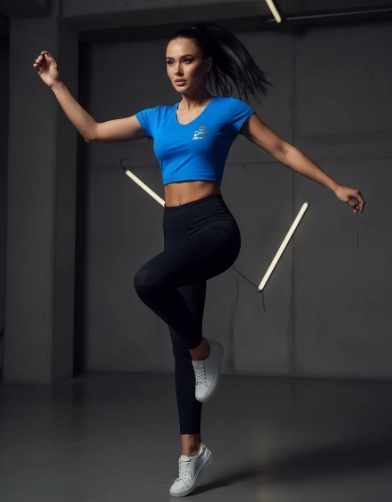 Cropped Azul Bic