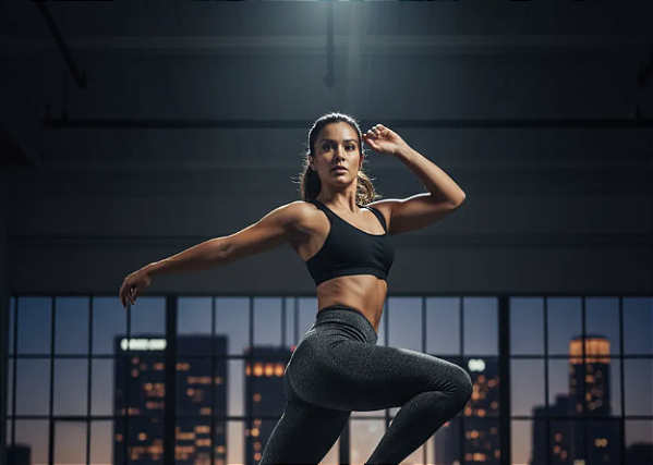 Calça Legging Compressão Mescla Escuro