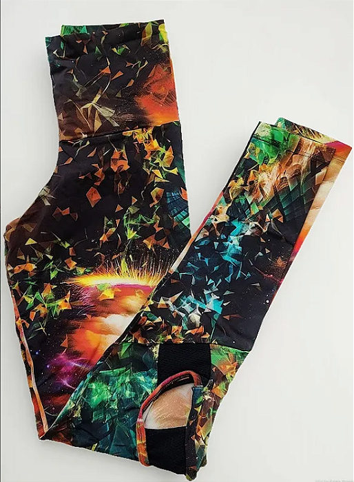 Calça Legging Vazada Colors
