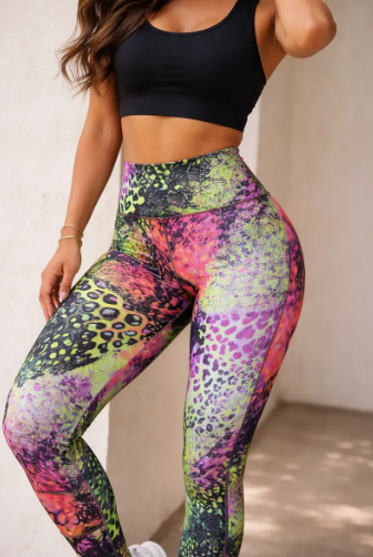 Calça Legging Cirre Cobra Colorida