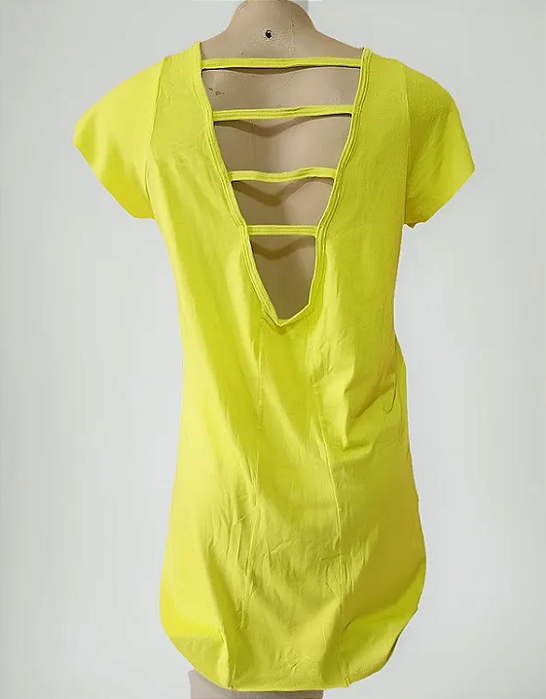 Blusa Mullet Tiras Amarela
