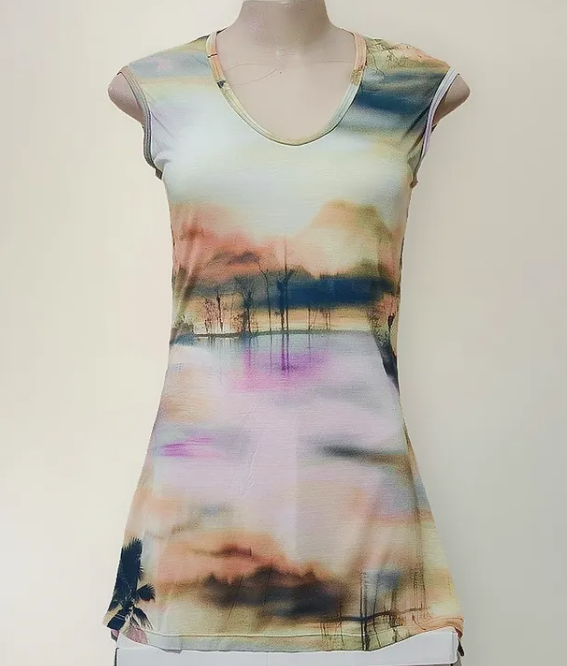 Blusa Comprida Paisagem