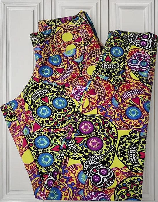 Calça Legging Caveirinhas Mexicanas