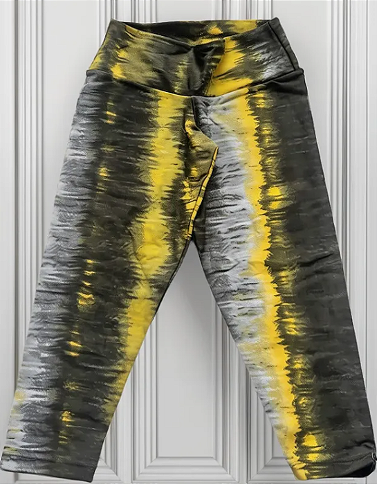 Calça Corsário Scratch Amarelo